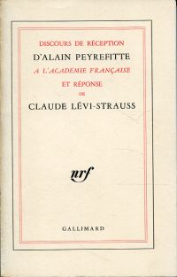 Discours de réception de Georges Duby à l'Académie Française et réponse d'Alain (Umschlag)