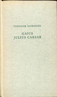 Mommsen, Gaius Julius Caesar. (Umschlag)