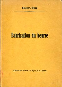 Koester, Manuel de la Fabrication de beurre. (Umschlag)