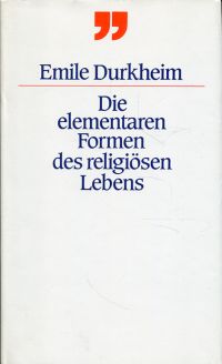 Durkheim, Die elementaren Formen des religiösen Lebens. (Umschlag)