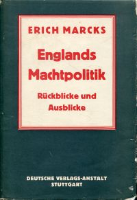 Marcks, Englands Machtpolitik. (Umschlag)
