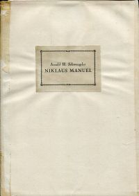Schwengeler, Niklaus Manuel. (Umschlag)