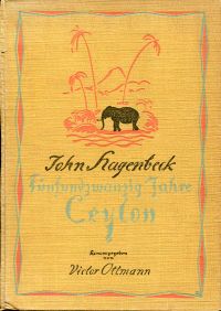 Hagenbeck, Fünfundzwanzig Jahre Ceylon. (Umschlag)