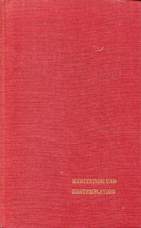 Mangoldt, Meditation und Kontemplation aus christlicher Tradition. (Umschlag)