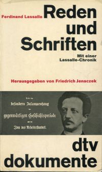 Lassalle, Reden und Schriften. (Umschlag)