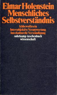 Holenstein, Menschliches Selbstverständnis. (Umschlag)