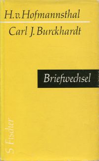 Hofmannsthal, Briefwechsel. (Umschlag)
