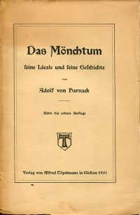 Harnack, Das Mönchtum. (Umschlag)