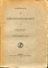 Heussi, Kompendium der Kirchengeschichte. (Umschlag)