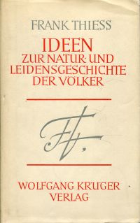 Thiess, Ideen zur Natur- und Leidensgeschichte der Völker. (Umschlag)