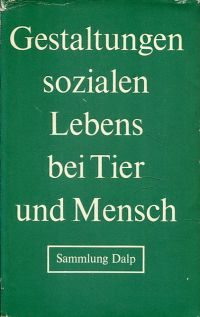 Lehmann, Gestaltungen sozialen Lebens bei Tier und Mensch. (Umschlag)