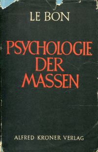 Le Bon, Psychologie der Massen. (Umschlag)