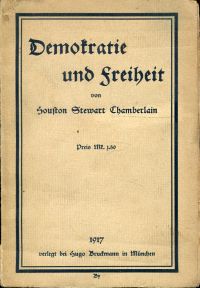 Chamberlain, Demokratie und Freiheit. (Umschlag)
