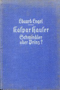 Engel, Kaspar Hauser. (Umschlag)