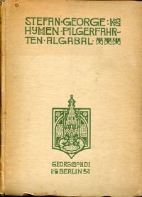 George, Hymnen, Pilgerfahrten, Algabal. (Umschlag)