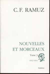 Ramuz, Nouvelles et morceaux. (Umschlag)