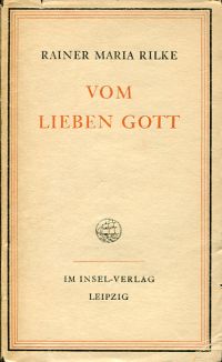 Rilke, Geschichten vom lieben Gott. (Umschlag)