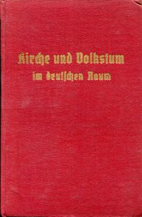 Fuhrmann, Kirche und Volkstum im deutschen Raum. (Umschlag)