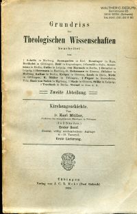 Müller, Kirchengeschichte, Band 1. (Umschlag)