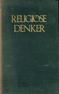 Nigg, Religiöse Denker. (Umschlag)