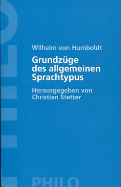 Humboldt, Grundzüge des allgemeinen Sprachtypus. (Einband)