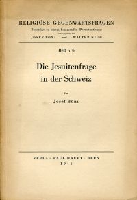 Böni, Die Jesuitenfrage in der Schweiz. (Umschlag)