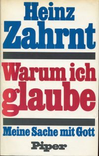 Zahrnt, Warum ich glaube. (Umschlag)