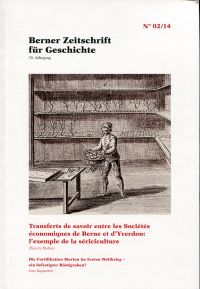 Dubois, Transferts de savoir entre les Sociétés économiques de Berne et d'Yverdo (Umschlag)