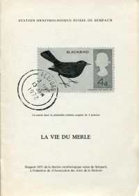 Schifferli, La vie du merle. (Umschlag)