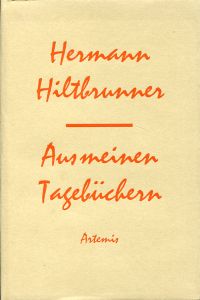 Hiltbrunner, Aus meinen Tagebüchern. (Umschlag)