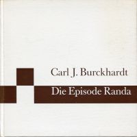 Burckhardt, Die Episode Randa. (Umschlag)