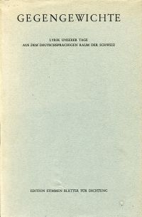 Schaub, Gegengewichte. (Umschlag)