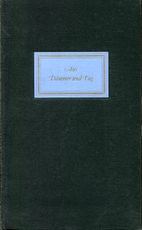 Marti, Aus Dämmer und Tag. (Umschlag)