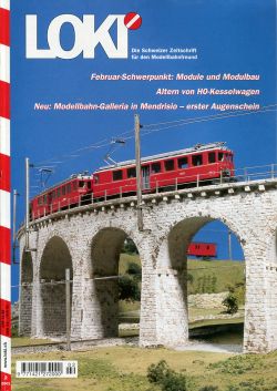 LOKI. Das Schweizer Magazin für Eisenbahn- und Modellbahnfreunde, 2 (2001) (Umschlag)