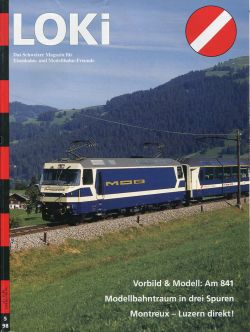 LOKI. Das Schweizer Magazin für Eisenbahn- und Modellbahnfreunde, 5 (1998) (Umschlag)