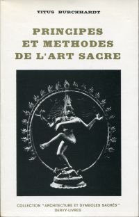 Burckhardt, Principes et méthodes de l'art sacré. (Umschlag)