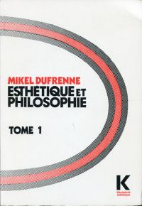 Dufrenne, Esthétique et philosophie. (Umschlag)