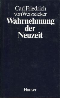 Weizsäcker, Wahrnehmung der Neuzeit. (Umschlag)
