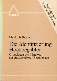 Hagen, Die Identifizierung Hochbegabter. (Umschlag)
