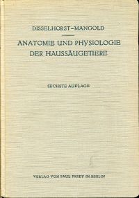 Disselhorst, Grundriß der Anatomie und Physiologie der Haussäugetiere. (Umschlag)