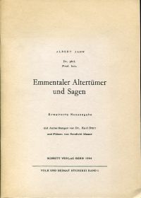 Jahn, Emmentaler Altertümer und Sagen. (Umschlag)