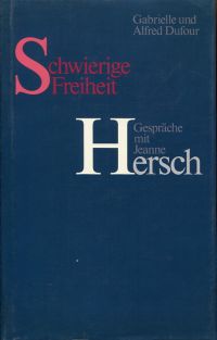 Hersch, Schwierige Freiheit. (Umschlag)