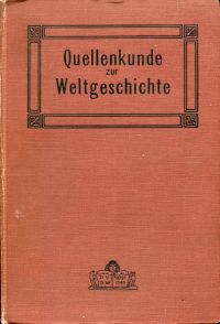 Herre, Quellenkunde zur Weltgeschichte. (Umschlag)
