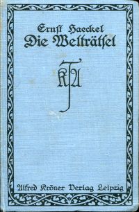 Haeckel, Die Welträtsel. (Umschlag)