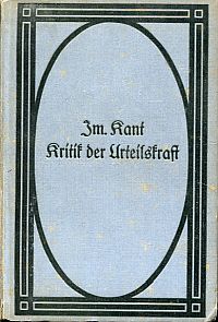 Kant, Kritik der Urteilskraft. (Umschlag)