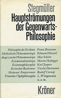 Stegmüller, Hauptströmungen der Gegenwartsphilosophie. (Umschlag)