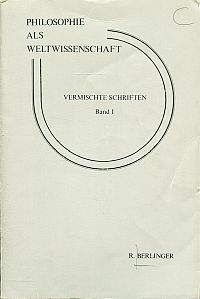 Berlinger, Philosophie als Weltwissenschaft. (Umschlag)