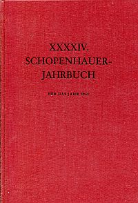 Schopenhauer-Gesellschaft (Hrsg.): Schopenhauer-Jahrbuch, Band 44 (1963). (Umschlag)