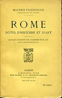 Paléologue, Rome. (Umschlag)