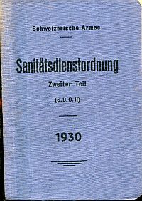 Sanitätsdienstordnung, 2. Teil. (Umschlag)